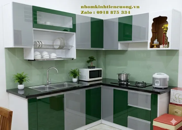 Báo Giá Tủ Bếp Nhôm Kính