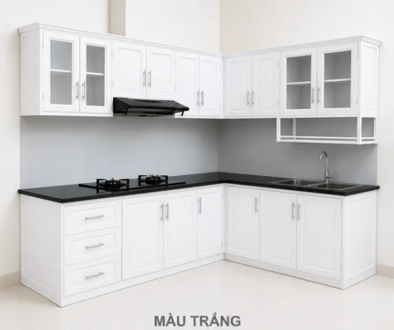 Lắp Đặt Tủ Bếp Nhôm Kính Cho Nhà Nhỏ
