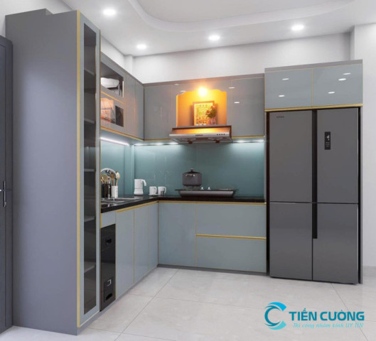Tủ Bếp Nhôm Kính Cao Cấp