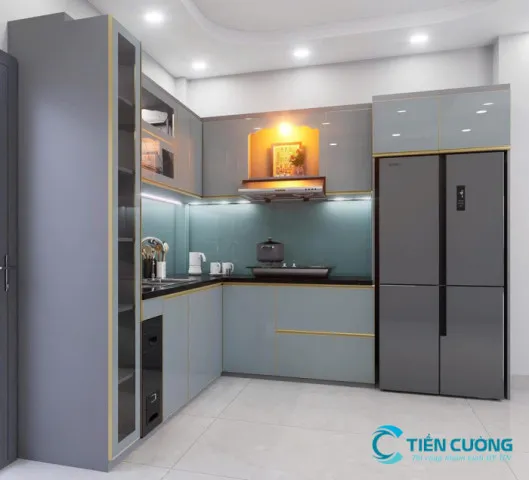 Tủ Bếp Nhôm Kính Cao Cấp
