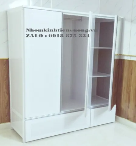 Tủ Nhôm Kính Đựng Quần Áo