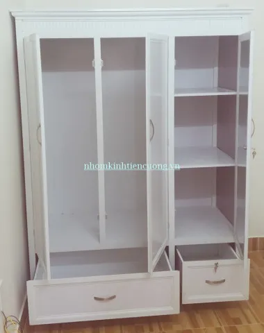 Tủ Quần Áo Nhôm Kính Giá Rẻ