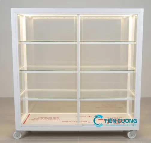 Mẫu tủ nhôm kính bán hàng