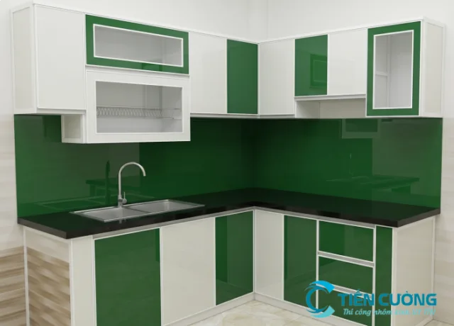 Tủ bếp nhôm kính tphcm, những mẫu thiết kế kiểu dáng đẹp độc đáo