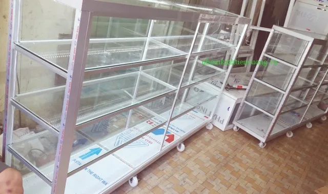 Tủ nhôm kính bán hàng giá rẻ
