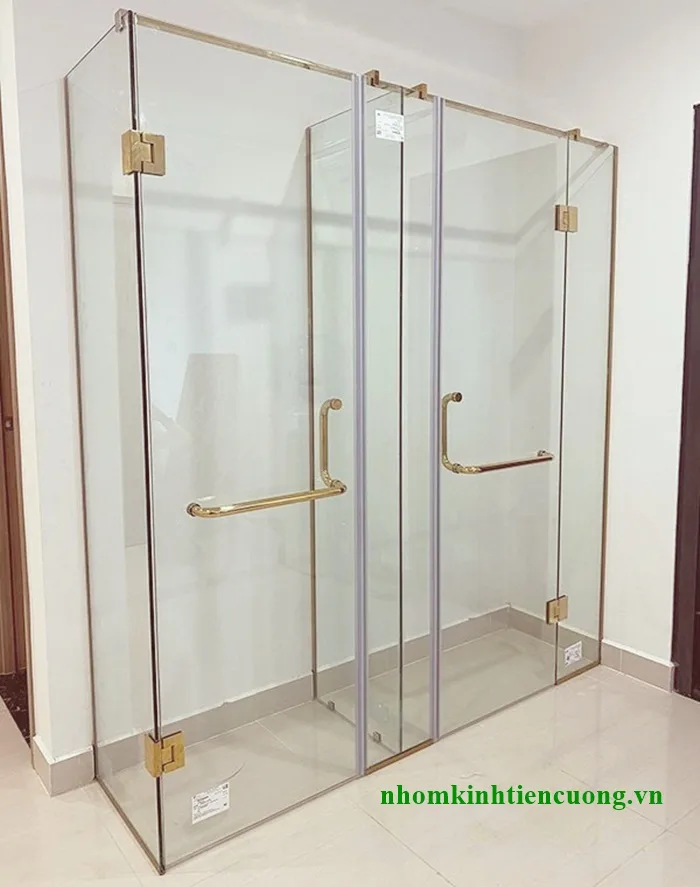 Cửa Kính Phòng Tắm Cường Lực TPHCM – Đẹp, Giá Rẻ, Thi Công Nhanh - hình ảnh thực tế Cửa kính phòng tắm 2