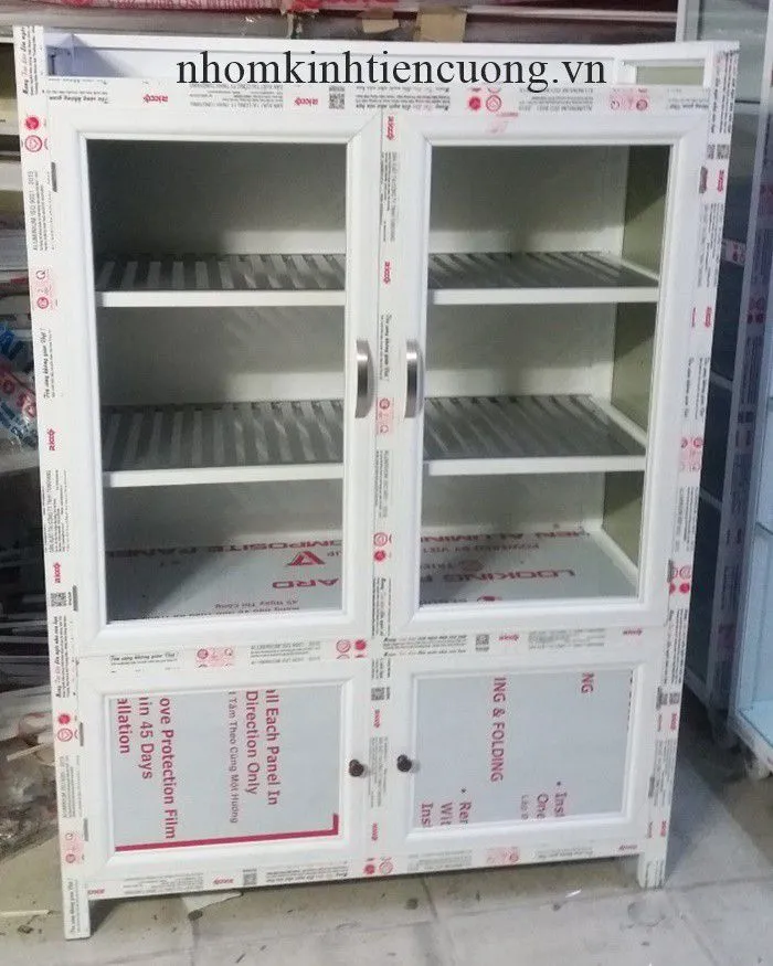 Tủ chén nhôm kính tân phú