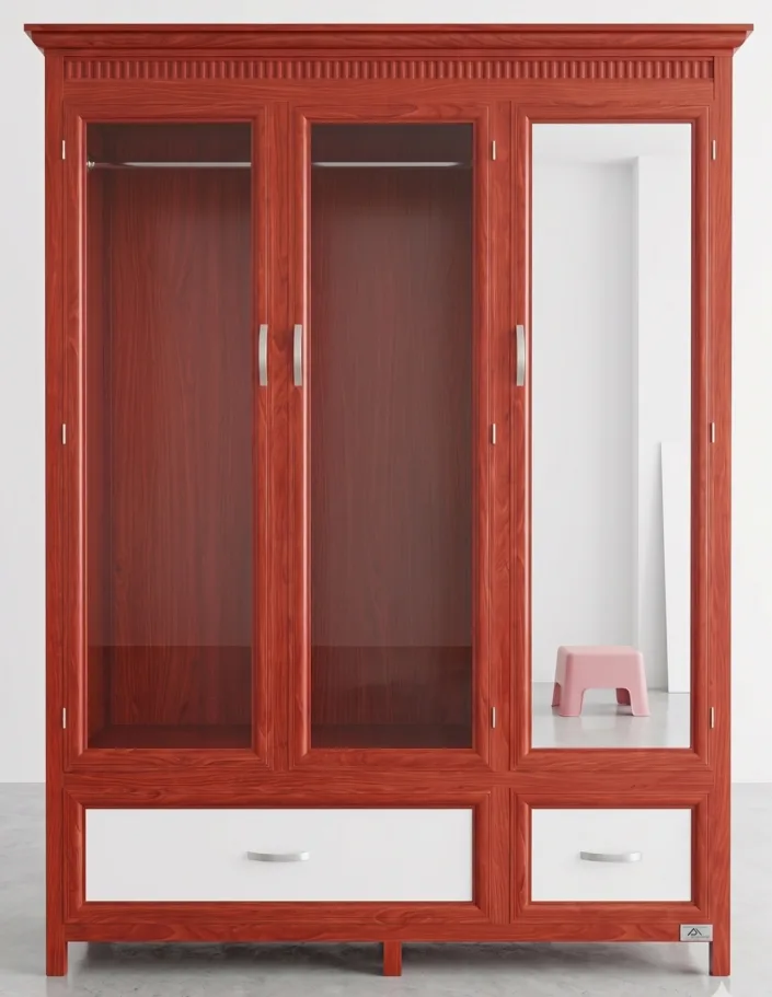 Hệ tủ quần áo nhôm kính