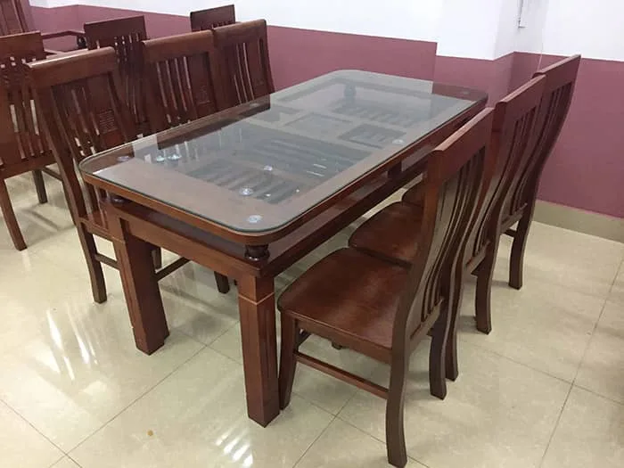 Kính mặt bàn ăn cường lực 12mm