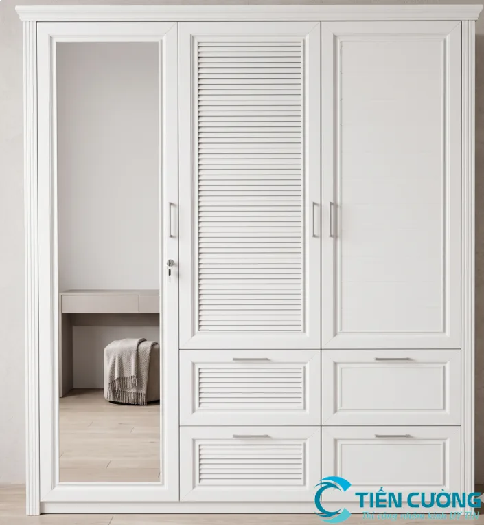 Tủ quần áo nhôm kính cao cấp