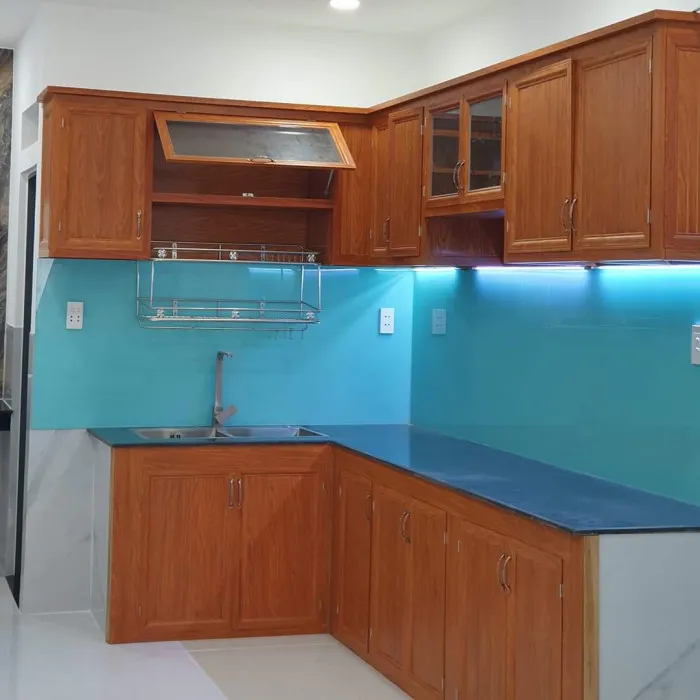 Tủ Bếp Nhôm Treo Tường - Biến Căn bếp Nhà Bạn Gọn Gàng Hơn - hình ảnh thực tế Tủ bếp nhôm treo tường 5