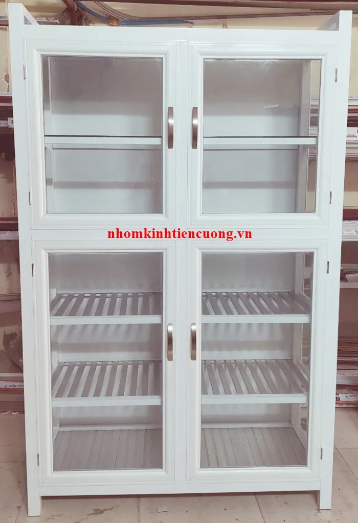 Các mẫu tủ chén bằng nhôm đẹp