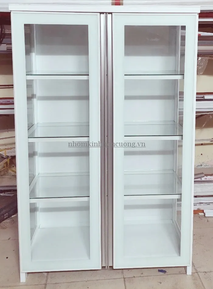 Tủ chén nhôm kính nhôm kính phú nhuận