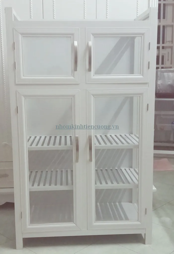 Tủ chén nhôm kính quận 10