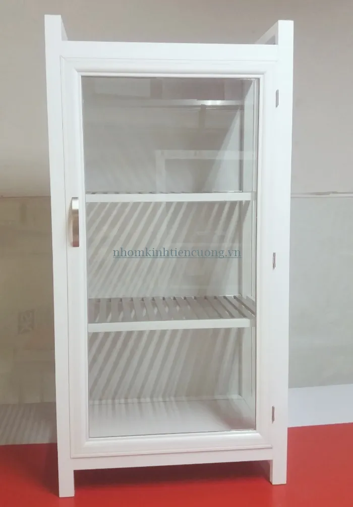 tủ chén nhôm kính giá rẻ
