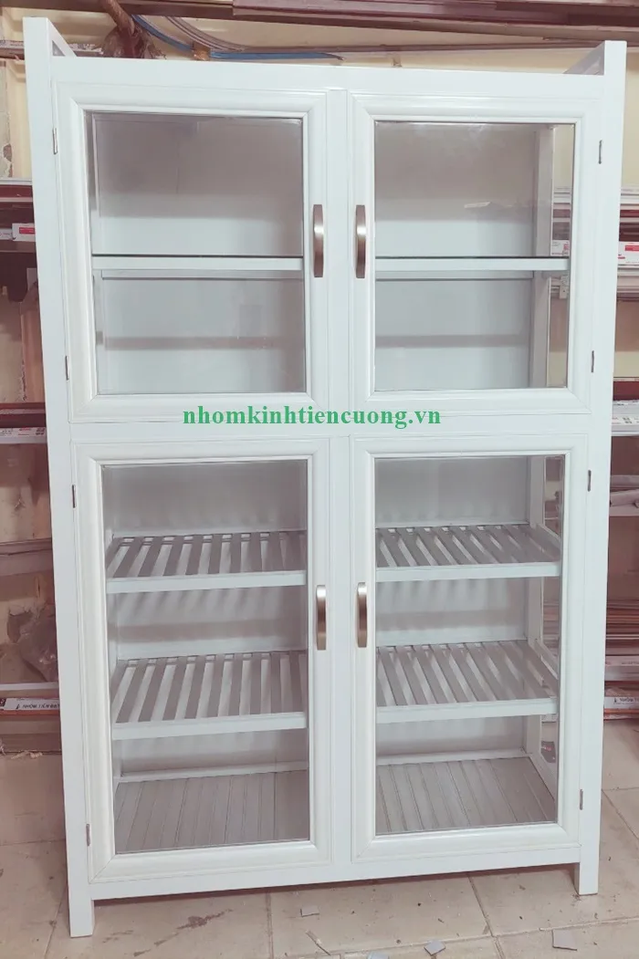Tủ chén nhôm kính quận 11