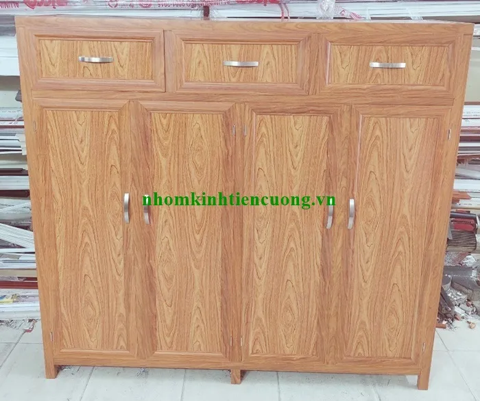 Báo giá tủ đựng giầy dép bằng nhôm 4