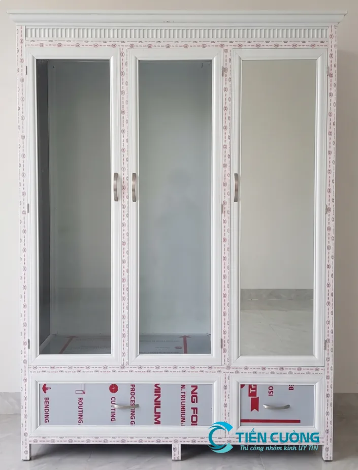 Tủ quần áo nhôm kính hiện đại