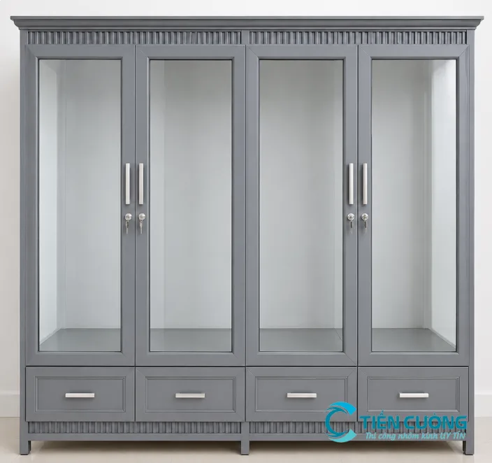 Tủ quần áo kính cường lực