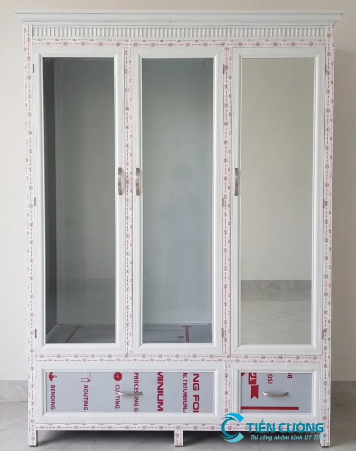 Tủ quần áo nhôm sơn tĩnh điện