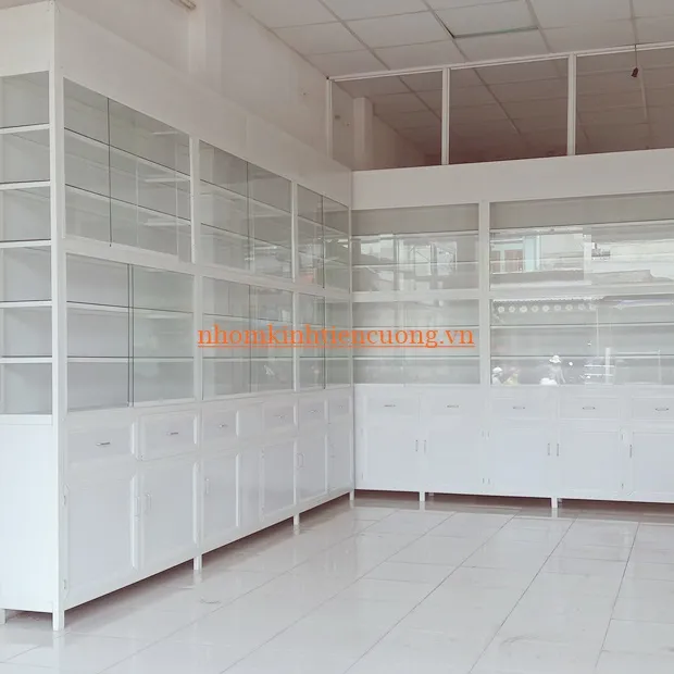 Tủ thuốc tây nhôm kính