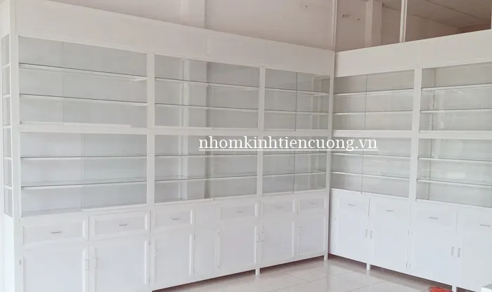 Tủ Thuốc Tây Nhôm Kính Đẹp, Đạt Chuẩn GPP - Giá Tận Xưởng 2026 - hình ảnh thực tế Tủ thuốc tây 3