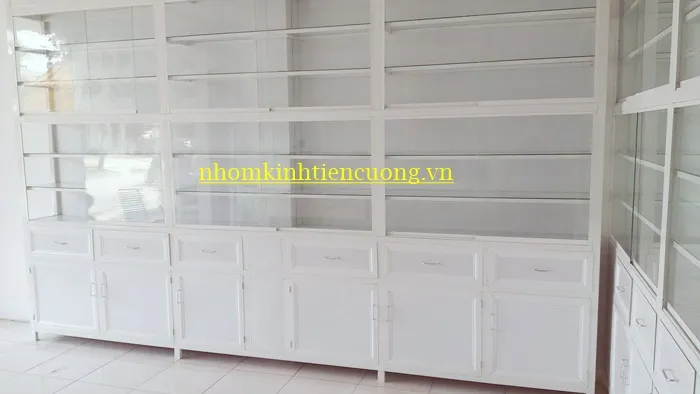 Tủ Thuốc Tây Nhôm Kính Đẹp, Đạt Chuẩn GPP - Giá Tận Xưởng 2026 - hình ảnh thực tế Tủ thuốc tây 9