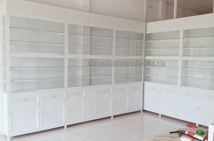 Tủ Thuốc Tây Nhôm Kính Đẹp, Đạt Chuẩn GPP - Giá Tận Xưởng 2026 - hình ảnh thực tế Tủ thuốc tây 18