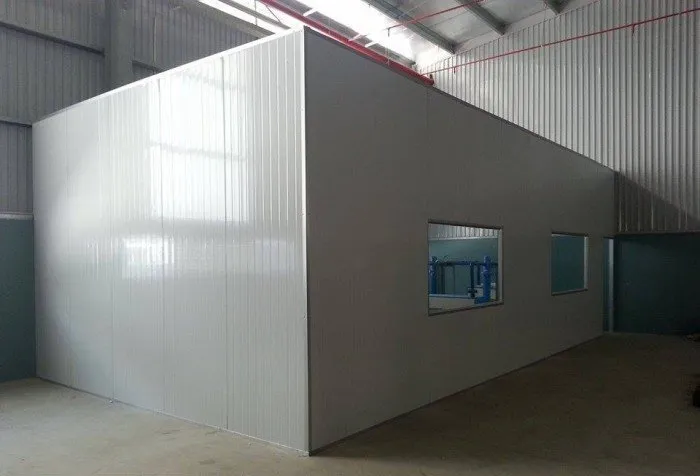 Vách Ngăn Panel Đẹp, Cách Âm Tốt, Thi Công Giá Rẻ TP.HCM - hình ảnh thực tế Mẫu vách panel hoàn thiện hiện đại
