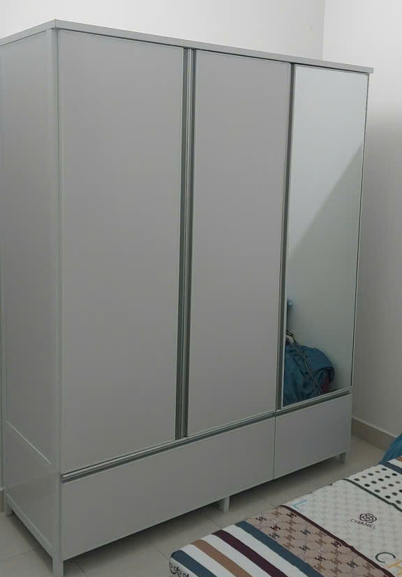 tủ nhôm đựng quần áo giá rẻ tphcm thiết kế hiện đại