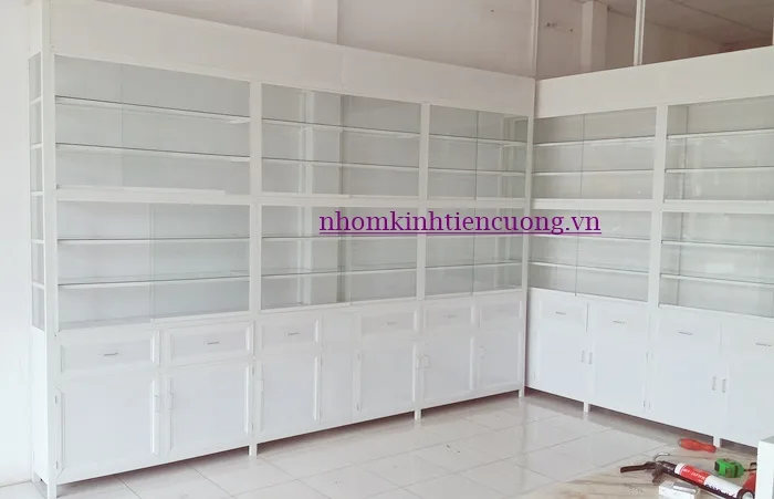 Tủ thuốc tây nhôm kính hiện đại tối ưu không gian