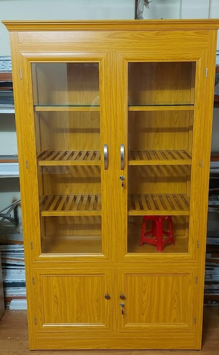 Tủ chén bát kính cường lực bền đẹp cho gia đình