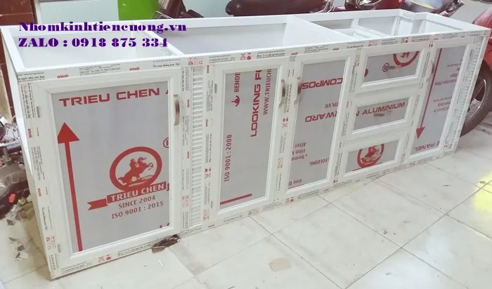 Tủ Bếp Nhôm Kính Cao Cấp Quận 12 Đẹp, Giá Xưởng hiện nay - hình ảnh thực tế Xu hướng tủ bếp nhôm kính đẹp được ưa chuộng