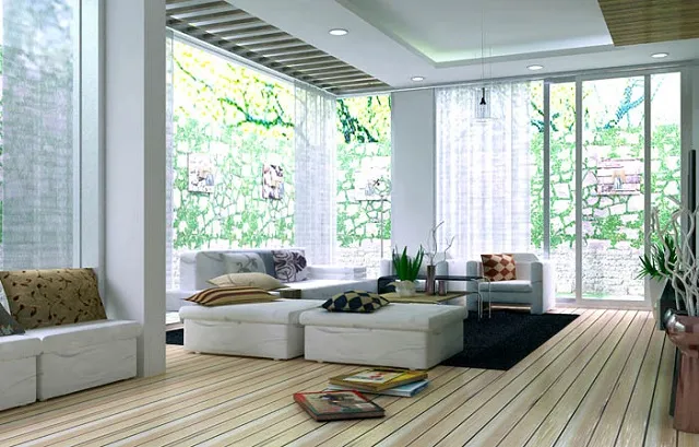 cửa nhôm kính giúp tăng ánh sáng tự nhiên cho ngôi nhà
