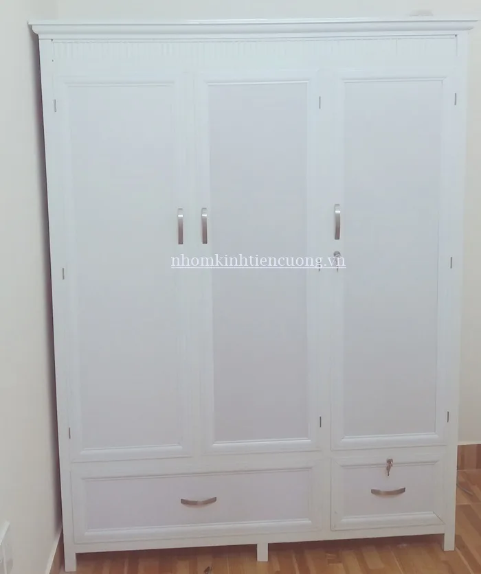 Thi công tủ quần áo nhôm kính phong thủy tại TP.HCM