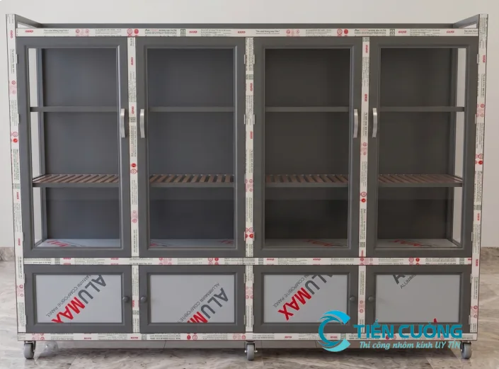 Tủ chén nhôm kính chống ẩm hiệu quả