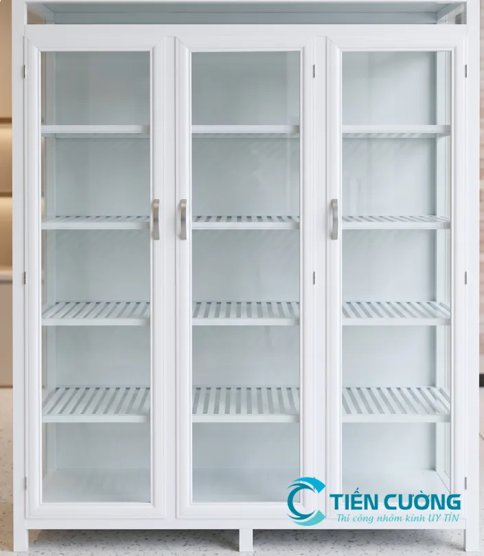 Chạn bếp nhôm kính tối ưu không gian nhỏ