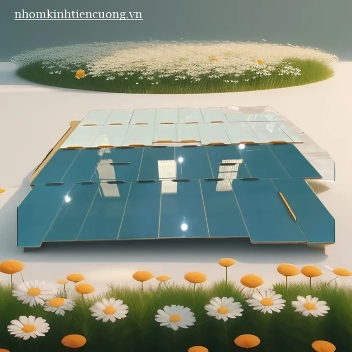 ​ Mẫu tủ bếp nhôm kính màu trắng sang trọng cho người mệnh Kim