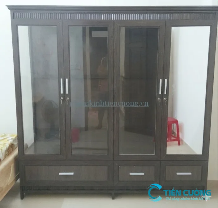 Đơn vị thi công tủ nhôm kính uy tín