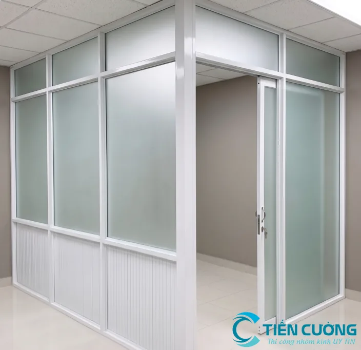 Giải pháp vách ngăn nhôm kính nhà phố