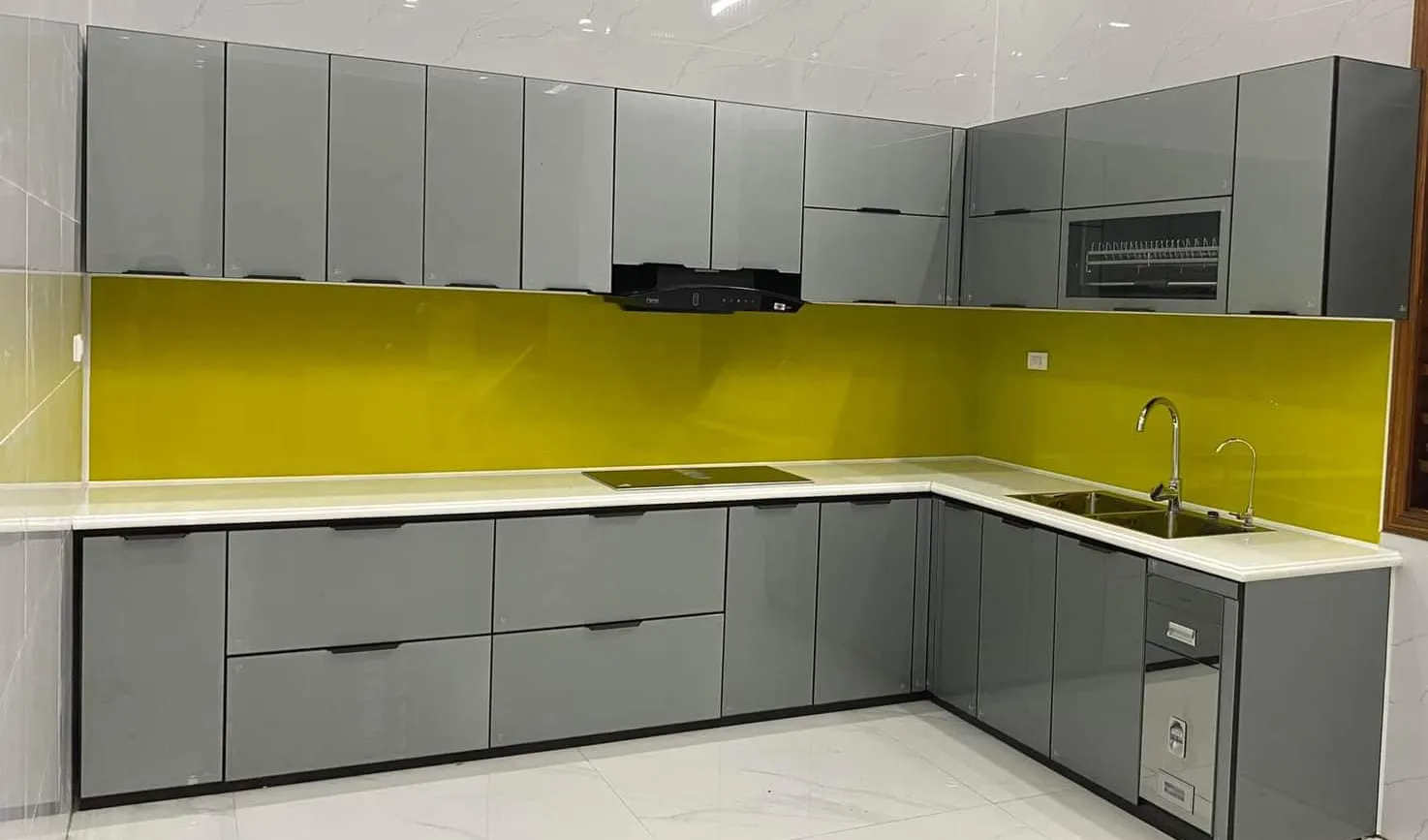 Đơn vị thi công tủ bếp nhôm kính uy tín Củ Chi