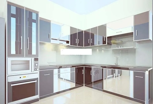 Tủ bếp nhôm kính Phú Nhuận 1