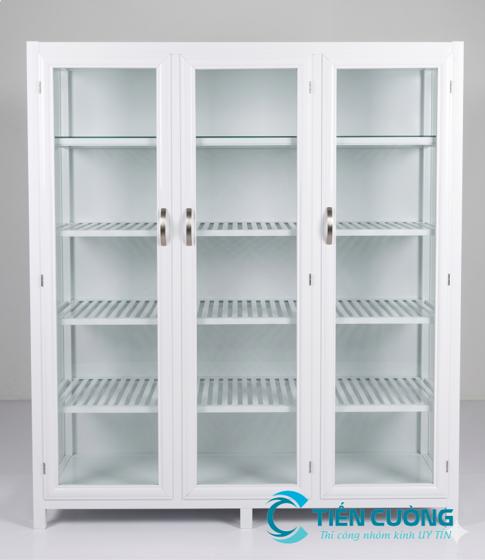 Tủ chén nhôm kính bền đẹp sử dụng lâu dài