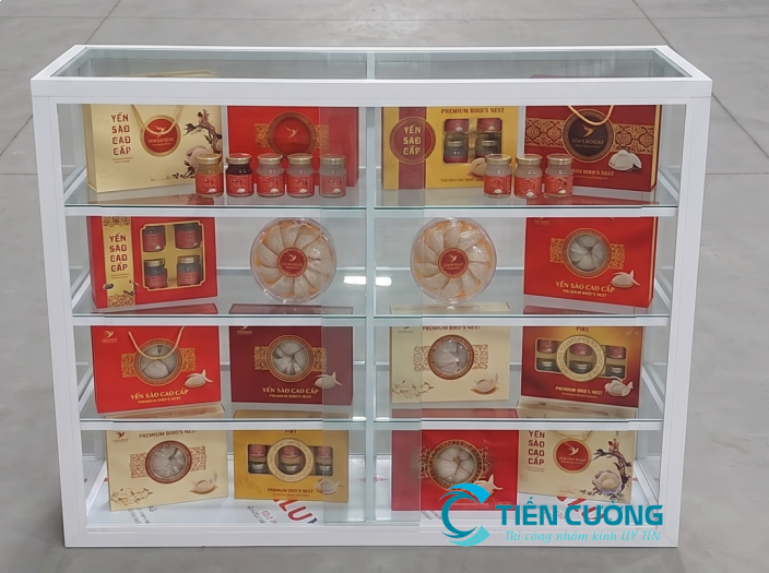 Tủ nhôm kính kính cường lực