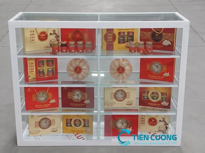 Tủ nhôm kính kính cường lực